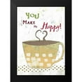thumbnail image 2 of Ogren, Sarah 11x14 Black Modern Framed Museum Art Print Titled - Happy Coffee, 2 of 5