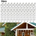 24Pcs Bird Repellent Reflective Scare Rods, Ornamental Spiral Deterrent