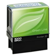 Consolidated Stamp Green Line Message Stamp, Copy, 1 1/2 X 9/16, Blue