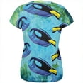 thumbnail image 2 of Blue Tang Fish Tropical Splatter All Over Womens T Shirt Multi MD, 2 of 2