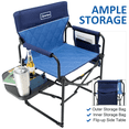 thumbnail image 5 of OuterSpa Compact Camping Chair Portable Directors Chair with Side Table and Pocket Padded Camping Chair Folding Camping Chair Heavy Duty Camping Chair for Adults, Support up to 350 lbs, 5 of 11