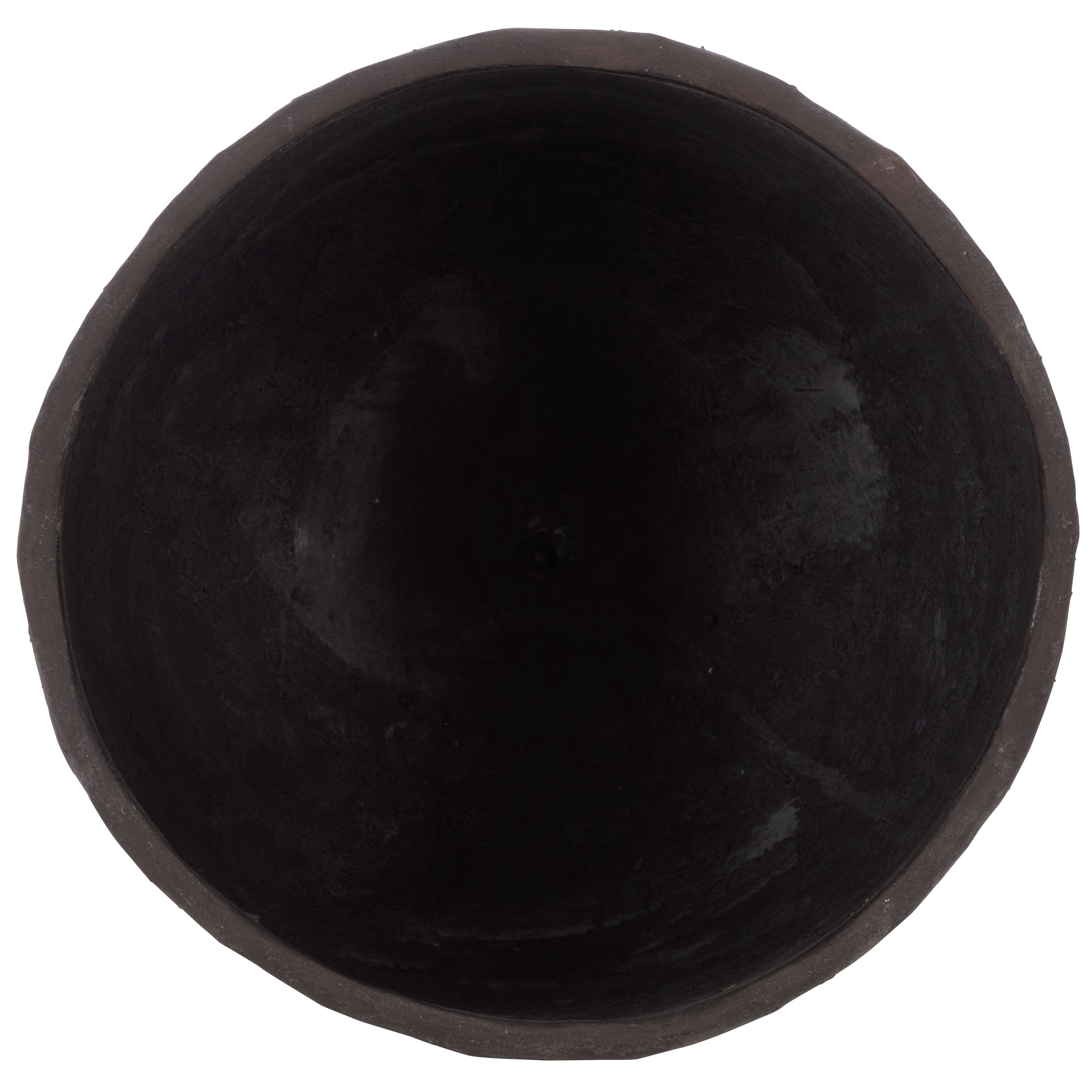 Safavieh 19.3" x 19.3" x 21.3" Round Brown Cement Bamboo Plant Pot
