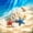 Blue Orange, variant on Castle Fairy Realistic Seashell Print Queen Bedding 7pcs,Starfish Coral Clear Water Beach Art Bedding Comforter Set Queen,Turquoise Sand,Grey Reversible