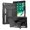 Black +Black, variant on For Apple iPad Pro 11inch 2024 Tablet Vertical 3in1 Tough Hybrid Kickstand - NavyBlue/Blue