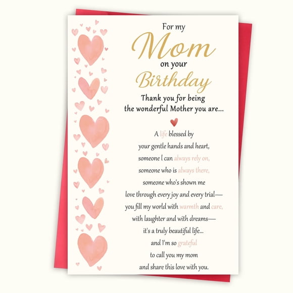 Tarjeta de cumpleaños Blumon Happy Birthday para mamá de su hijo e hija