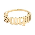 thumbnail image 2 of TopLLC Bagues Douze Lettres Anglaises Ouverture Boucle d'Oreille Clou en Acier Inoxydable, 2 of 2