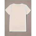 thumbnail image 2 of Camiseta informal de talla grande para mujer con estampado de Cupido, cuello redondo, lavable a máquina. Ideal para adultos, hombres, mujeres, adolescentes, jóvenes y uso informal., 2 of 6