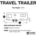 thumbnail image 5 of Classic Accessories OverDrive PolyPRO 1 Travel Trailer RV Cover, Fits 33' - 35' RVs - Breathable and Water Repellent Travel Trailer Cover, 5 of 7