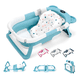 thumbnail image 1 of Bañera Tina Baño Bebe Plegable Portátil Con Cojín Termómetro Xtellar azul, 1 of 3