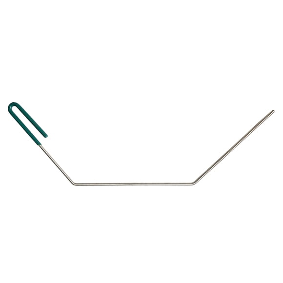 FryOilSaver Co, 25” Deep Fryer Cleanout Rod, Break Up Hardened Oil, Clean Clogged Fryer Drain, Heat resistant, Durable, Angled Shape, Stainless Steel Fryer Cleaning Tool, Declogger Goofer Rod