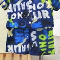 thumbnail image 5 of NIEWTR Kids Summer Outfits Toddler Boy Outfits 2T 3T 4T 5T Clothes Summer Kids Pattern Short Sleeve Button Down Shirt & Shorts Set(A1-Blue,18-24 Months), 5 of 7
