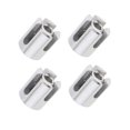 thumbnail image 2 of funtasica 4 Pieces Cross Cable Clamps Easy Use Stainless Steel for Wall Trellis System M8, 2 of 8