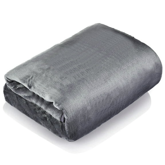 Usb Rechargeable Electric Heating Blanket Coral Fleece Plush Blanket Heated for Home Bedroom Living Room Bed Chair