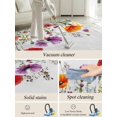 thumbnail image 5 of Pastoral Flowers Area Rug for Bedroom 5x7 Ft Colorful Plants Floral Leaves Watercolor Super Soft fuzzy Throw Rug Non-Slip Fluffy Plush Indoor Floor Carpet for Living Room Nursery Home Decor, 5 of 8