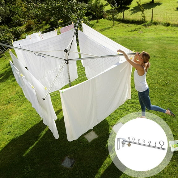 COOPHYA Stainless Steel Clothes Hanging Rack 1Pcs for Balcony Portable and Extendable Laundry Hanger