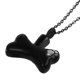 thumbnail image 2 of Colgante, collar, cremación, , cenizas, perro, pata, joyería, moda, Blanco negro Yuyangstore Collar colgante, 2 of 8