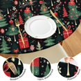 thumbnail image 4 of Dark Christmas Tree and Gift Pattern Round Fitted Tablecloth with Elastic Edge,Dining Table Cover Waterproof,Outdoor Round Tablecloth for Camping,Dining,Indoor and Outdoor, 4 of 7