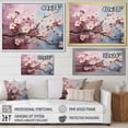 thumbnail image 4 of Designart "Artistry Of Japanese Cherry Blossoms I" Japan Art Floater Framed Canvas Art Print, 4 of 5