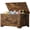 Brown/Rhombus, variant on Danolapsi 23.6" Storage Chest,Wooden Storage Bench with Safety Hinge,Wooden Entryway Bench,Easy Assembly,Retro Style Large Toy Chest for Entryway, Living Room,Bedroom