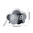thumbnail image 5 of 1Pcs LED Alarm Clock Under $5! Yannianjz Electronic Alarm Clock, Clouds Shape LED Alarm Clock, Large Screen Digital Clock, forstudents,children, Bedroom, Desk, Gift, 5 of 9