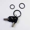 thumbnail image 4 of 20 piezas llaveros divididos planos de Metal de 1,18 pulgadas/30mm de diámetro, anillos para el accesorio de las llaves del coche de casa (negro), 4 of 5