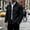 (Casual 20)Black, variant on Mans Canvas Utility Field Jacket, Lapel Collar Long Sleeve Casual Outerwear, Solid Color Regular Fit Coat with Pockets for Daily Wear, Light Hiking and Casual Trips