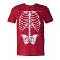 thumbnail image 3 of Skeleton Rib Cage Funny T Shirt Sarcastic Humor Joke Top for Halloween Party Outfit, 3 of 3