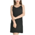 thumbnail image 2 of Women's Cotton V-Neck Sleeveless Nightgown for Casual Wear and Sleep, 2 of 4