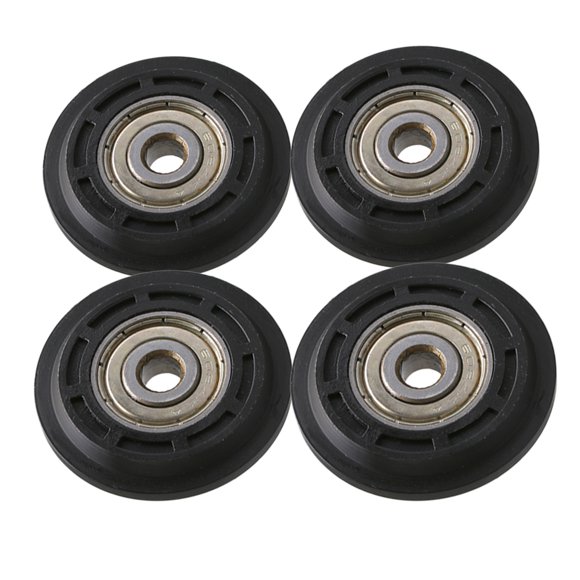 BQLZR 4PCS 40x8x6mm Ball Bearing Convex Door Pulley 67KG Bearing Weight