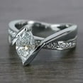thumbnail image 4 of 2.10Ct Marquise Cut Lab Created Diamond Engagement Ring 14K White Gold Plated, 4 of 4