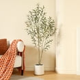 thumbnail image 4 of DR.Planzen Artificial Tree, 5 ft Indoor Multi-Trunk Olive tree, Perfect for Home, Office Decor, 4 of 8