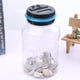 thumbnail image 4 of FELTECHELECTR 1 alcancía transparente creativa para contar monedas, tarro de ahorro automático con identificación de RMB, gran capacidad, color azul (sin batería)., 4 of 6
