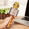 thumbnail image 1 of WS858 Wireless Bluetooth Karaoke Microphone  3-in-1 Portable Handheld Karaoke Mic Speaker Machine (with Carring bag) Christmas Birthday Home Party for Android//PC or All Smartphone, 1 of 9