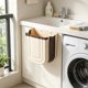 thumbnail image 5 of Wall Mounted Household Foldable Trash Can Kitchen Folding Trash Can Hanging Plastic Telescopic Storage Bin, 5 of 6