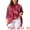 Burgundy, variant on Unique Bargains Women' Plus Tie Dye High Low Tunic Tops Tee Shirts 1X Orange