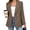 Coffee, variant on WRFWUL Womens Classic Double Breasted Blazer Jacket Long Sleeve Gold Button Office Lady Formal Work Suit Coat with Pockets