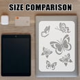 thumbnail image 3 of Simple Butterfly Painting Stencil 8.3x11.7inch Multiple Butterflies Pattern Template Reusable Butterfly Pattern Animal Theme Template for DIY Painting on Wood Wall Canvas Fabric Furniture, 3 of 7