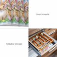 thumbnail image 6 of Placemats Set of 6, Easter Bunny Woven Placemat, Linen Place Mats for Kitchen/Dining Tables, Spring Easter Eggs Floral Blue Check Washable Table Mats for Party, 6 of 8