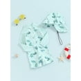 thumbnail image 3 of Bagilaanoe Toddler Baby Boy One-Piece Swimsuit Print Long Sleeve Zipper Rashguard Swimwear + Swimming Cap 3M 6M 12M 18M 24M 3T Kids Jumpsuit Bathing Suit, 3 of 7
