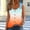 002 Orange, variant on Hvot&aat Summer Tank Tops for Women V Neck Sleeveless O Ring Shoulder Blouses Loose Fit Button Up Printed Shirts