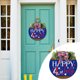 thumbnail image 1 of Letrero de puerta de bienvenida de madera del Día de la Independencia | Decoración colgante de porche delantero | Placa de entrada de la fiesta patriótica | Decoración rústica del hogar | Fácil de, 1 of 5