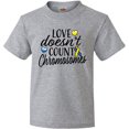 thumbnail image 3 of Inktastic Love Doesnt Count Chromosomes with Yellow and Blue Ribbon Youth T-Shirt, 3 of 5