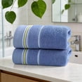 thumbnail image 5 of Hands Towels Large Cotton Towels Highly Absorbent And Softs Towels for Bathroom Hands Towels Face Towels Bath, Blue, 5 of 9