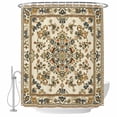 thumbnail image 2 of Boho Floral Waterproof Fabric Shower Curtain,Modern Abstract Ethnic Tribal Patterns Waterproof Fabric Shower Curtain for Bathroom Curtains Bathtubs Hotel Shower Curtains with 12 Hooks Small 36x72in, 2 of 8