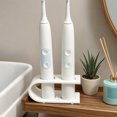 thumbnail image 6 of KGJQ 3D Printed Toothbrush Storage Rack, Two-Position Toothbrush Holder, Stable Hollow Toothbrush Stand for Dryness, Bathroom Organizer, 6 of 7
