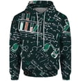 thumbnail image 3 of Ropa para hombre Otoño Nuevo estilo Camisa con capucha Impresión de fórmulas de física y química Novedad en sudaderas y sudaderas Sudadera para hombre, 3 of 5