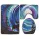 thumbnail image 1 of Juego de alfombras de baño ABPHQTO Auroras Boreales Ciervos 3 piezas, 1 of 2