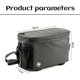 thumbnail image 4 of Bolsa térmica para bicicleta, para portaequipajes trasero de bicicleta, con capacidad para 10 latas, bolsa térmica para maletero de bicicleta con correas para el hombro y la mano, bolsillo, 4 of 5
