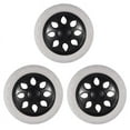 thumbnail image 1 of 3X Rueda de Carrito de Compras Rueda de Espuma de Nucleo de Plastico Negro Blanco, 1 of 5