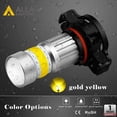 thumbnail image 6 of Alla Lighting 2800lm PSX24W 2504 LED Fog Light Bulbs 3000K Amber Yellow Xtreme Super Bright COB-72 SMD 12V 122766, 6 of 10